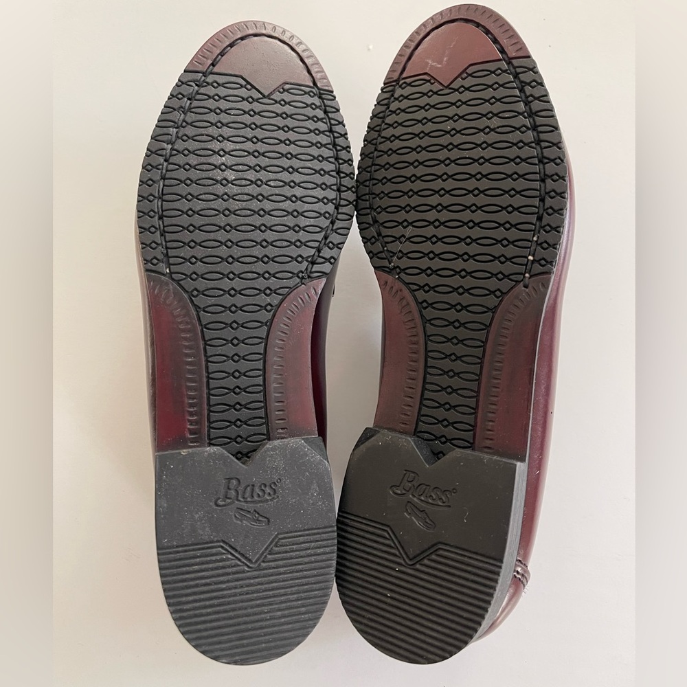 Bass Women's Burgundy Penny Loafers - Picture 2 of 12